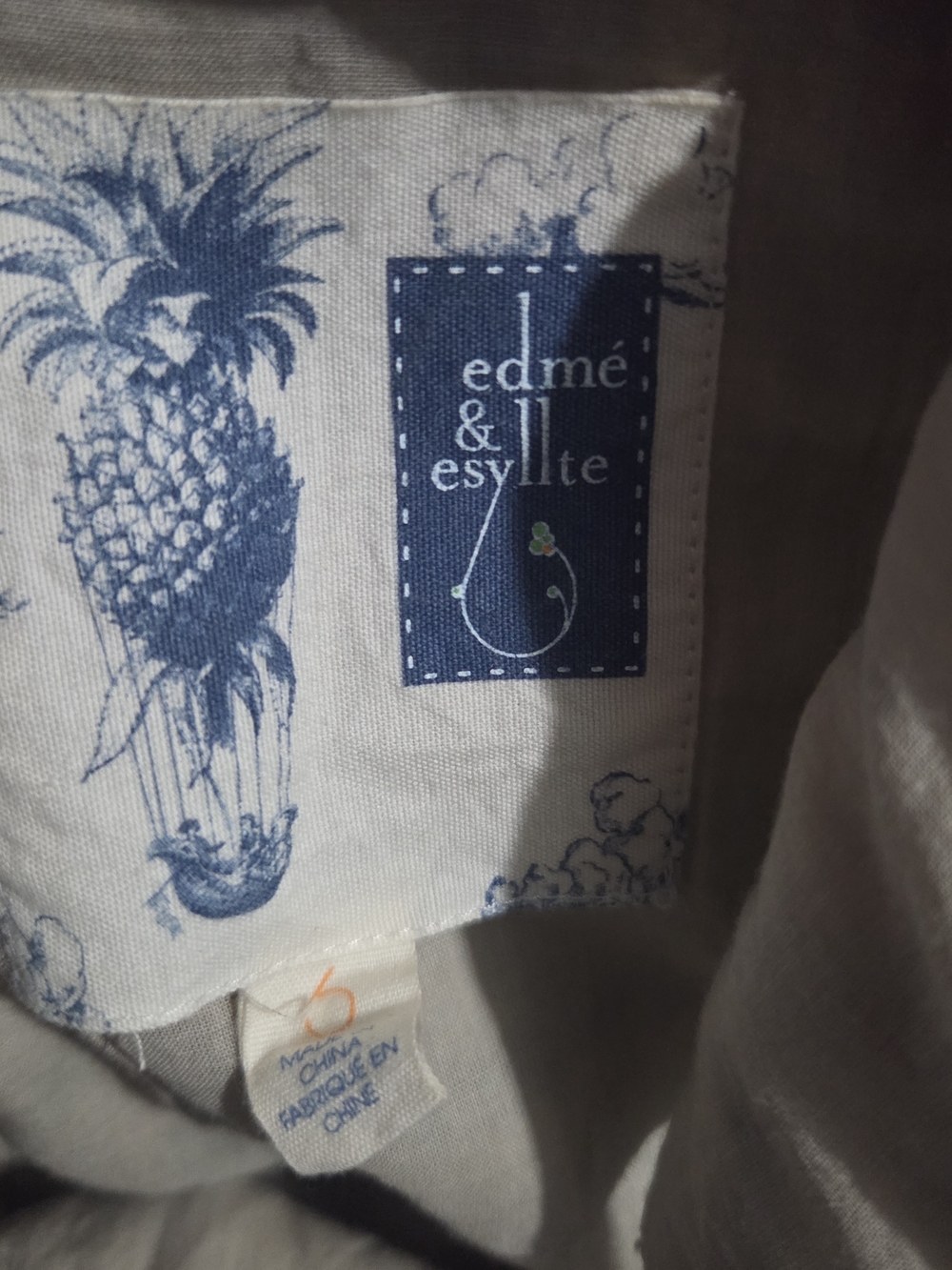 Edme & Esyllte Anthropologie Floral Linen Blend Sleeveless Dress - Picture 4 of 5
